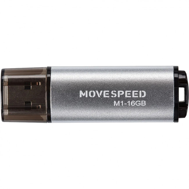 USB2.0 16GB Move Speed M1 серебро Move Speed 16GB M1 (M1-16G) — для бизнеса и офиса