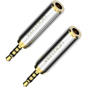 Переходник Vention Jack 3.5 mm F/2.5mm M Переходник Vention mini Jack 3.5 mm F/micro Jack 2.5 mm M (VAB-S02)