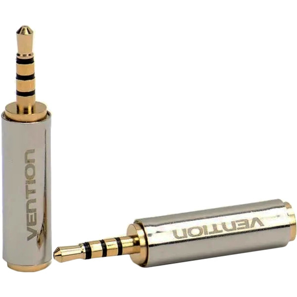 Переходник Vention Jack 3.5 mm F/2.5mm M Переходник Vention mini Jack 3.5 mm F/micro Jack 2.5 mm M (VAB-S02)