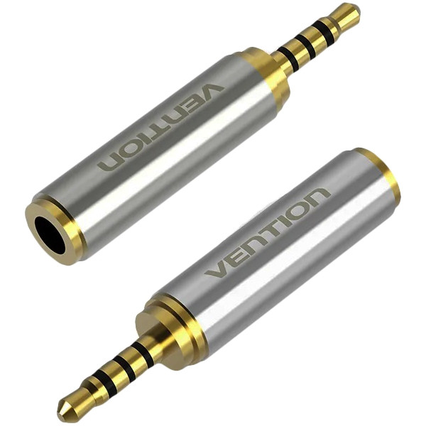 Переходник Vention Jack 3.5 mm F/2.5mm M Переходник Vention mini Jack 3.5 mm F/micro Jack 2.5 mm M (VAB-S02)