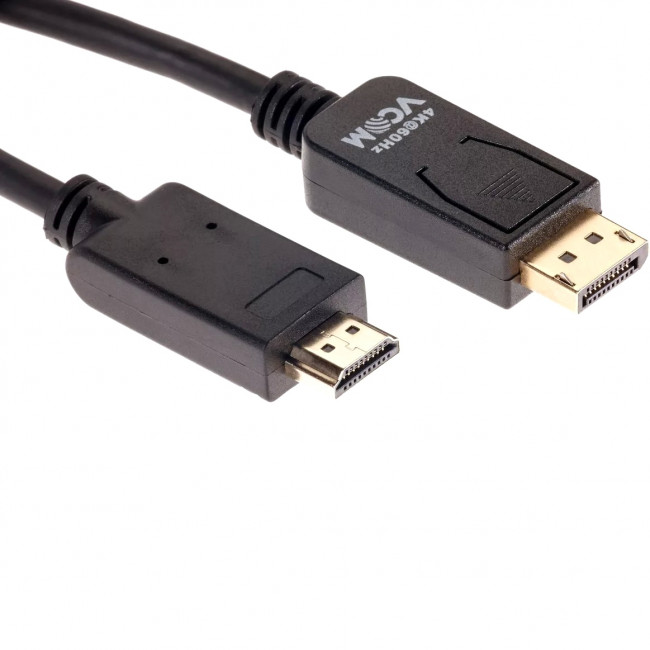 Кабель-переходник DisplayPort M-> HDMI M 4K@60Hz 1.8m VCOM (CG609-1.8M) Кабель-переходник VCOM DisplayPort M/HDMI M (CG609-1.8M) — для бизнеса и офиса