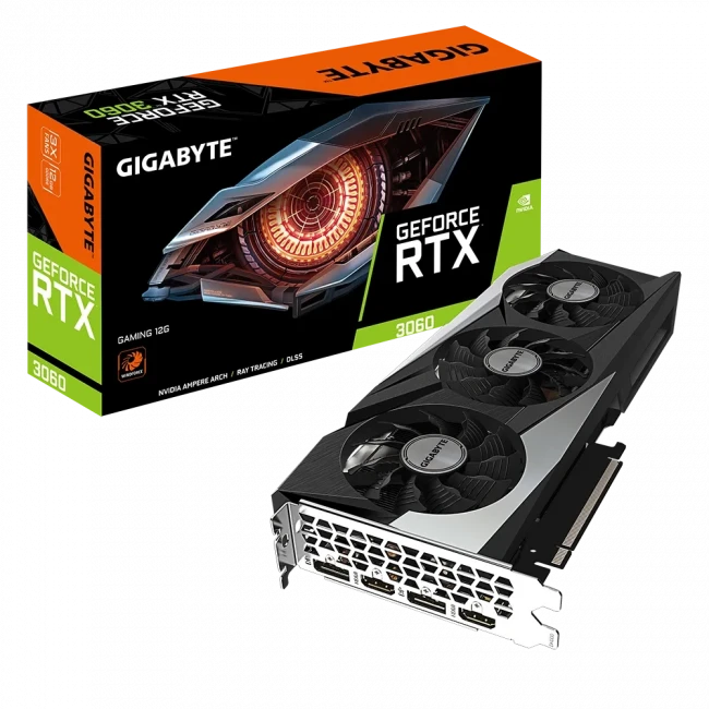 Видеокарта GIGABYTE GV-N3060GAMING-12GD — для бизнеса и офиса