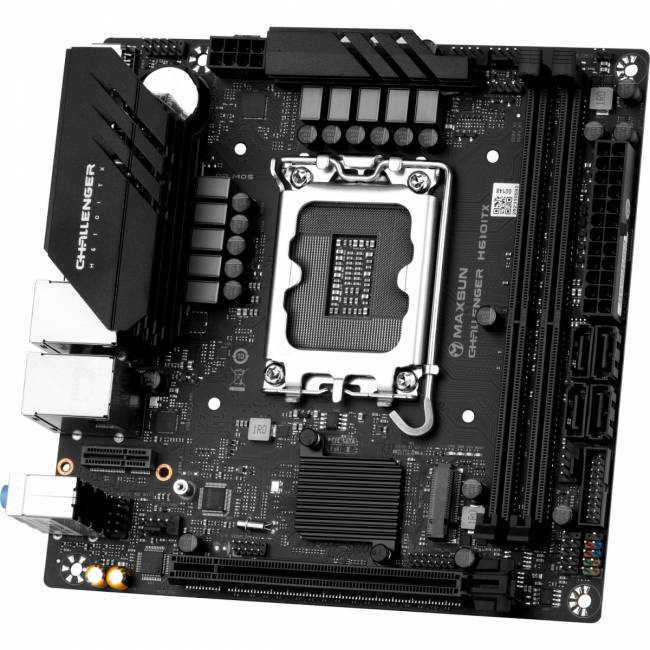 Материнская плата MAXSUN MS-Challenger H610ITX 2LAN V3 — для бизнеса и офиса