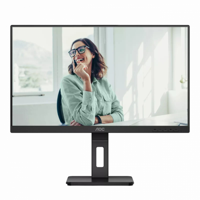 Монитор AOC Q27P3CV 27" 2560x1440, IPS, 75Hz, 20M:1, 250cd, 4 ms, 2xHDMI 1.4, DisplayPort 1.2, 4xUSB 3.2, DP+PD USB Type-C * 65W Speakers, RJ45, Height adj 150, pivot, VESA 100, 3Y, Black AOC Q27P3CV — для бизнеса и офиса Монитор AOC Q27P3CV 27" 2560x1440, IPS, 75Hz, 20M:1, 250cd, 4 ms, 2xHDMI 1.4, DisplayPort 1.2, 4xUSB 3.2, DP+PD USB Type-C * 65W Speakers, RJ45, Height adj 150, pivot, VESA 100, 3Y, Black AOC Q27P3CV — для бизнеса и офиса