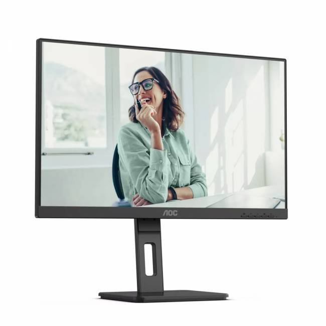 Монитор AOC Q27P3CV 27" 2560x1440, IPS, 75Hz, 20M:1, 250cd, 4 ms, 2xHDMI 1.4, DisplayPort 1.2, 4xUSB 3.2, DP+PD USB Type-C * 65W Speakers, RJ45, Height adj 150, pivot, VESA 100, 3Y, Black AOC Q27P3CV — для бизнеса и офиса Монитор AOC Q27P3CV 27" 2560x1440, IPS, 75Hz, 20M:1, 250cd, 4 ms, 2xHDMI 1.4, DisplayPort 1.2, 4xUSB 3.2, DP+PD USB Type-C * 65W Speakers, RJ45, Height adj 150, pivot, VESA 100, 3Y, Black AOC Q27P3CV — для бизнеса и офиса