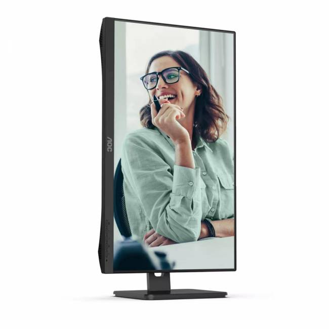 Монитор AOC Q27P3CV 27" 2560x1440, IPS, 75Hz, 20M:1, 250cd, 4 ms, 2xHDMI 1.4, DisplayPort 1.2, 4xUSB 3.2, DP+PD USB Type-C * 65W Speakers, RJ45, Height adj 150, pivot, VESA 100, 3Y, Black AOC Q27P3CV — для бизнеса и офиса Монитор AOC Q27P3CV 27" 2560x1440, IPS, 75Hz, 20M:1, 250cd, 4 ms, 2xHDMI 1.4, DisplayPort 1.2, 4xUSB 3.2, DP+PD USB Type-C * 65W Speakers, RJ45, Height adj 150, pivot, VESA 100, 3Y, Black AOC Q27P3CV — для бизнеса и офиса