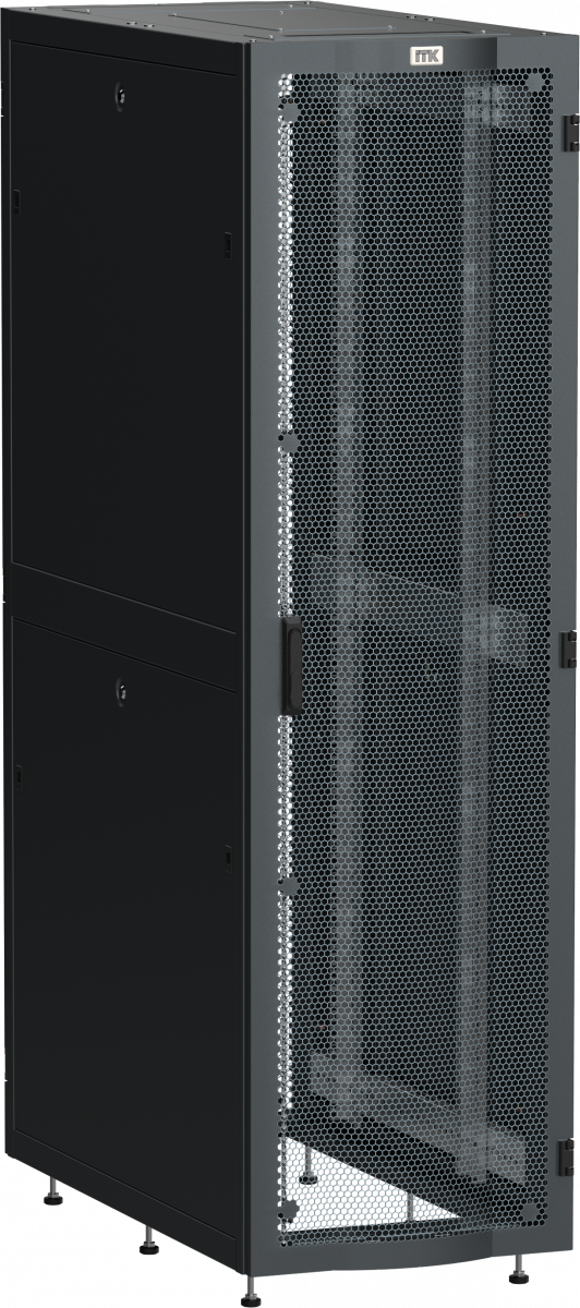 ITK LINEA S Шкаф серв. 19" 42U 600х1200мм перф. дв. черный ITK LS05-42U62-2PP — для бизнеса и офиса