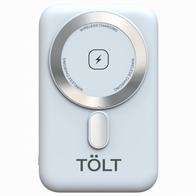 Портативный аккумулятор TOLT Seg KW109 White, 10000mAh, 22,5W, fast charging and PD, wireless, magnetic, white, CCC TÖLT KW109 White — для бизнеса и офиса Портативный аккумулятор TOLT Seg KW109 White, 10000mAh, 22,5W, fast charging and PD, wireless, magnetic, white, CCC TÖLT KW109 White — для бизнеса и офиса