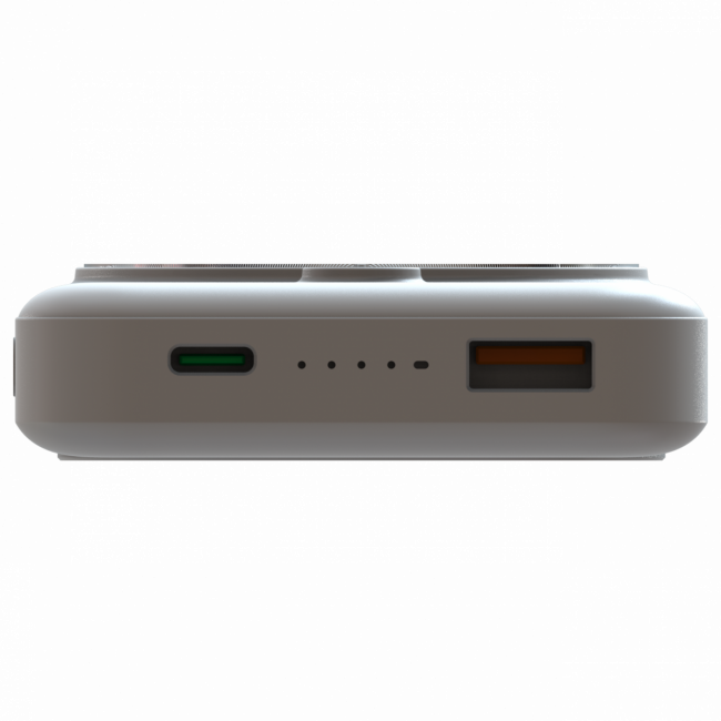 Портативный аккумулятор TOLT Seg KW109 White, 10000mAh, 22,5W, fast charging and PD, wireless, magnetic, white, CCC TÖLT KW109 White — для бизнеса и офиса