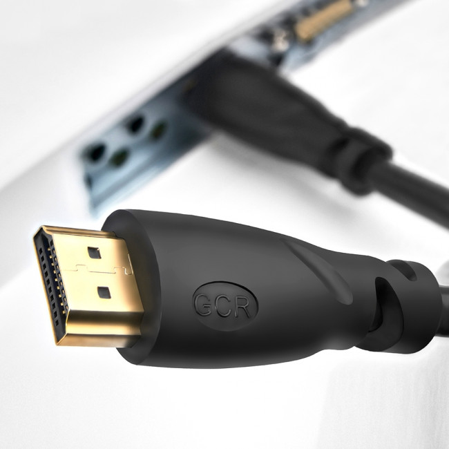 GCR Кабель 10.0m HDMI 1.4, 30/30 AWG, позолоченные контакты, FullHD, Ethernet 10.2 Гбит/с, 3D, 4K, экран, GCR-53617 Greenconnect GCR-53617