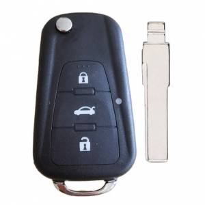 Корпус выкидного ключа ROEWE 3 кнопки HU-HAA HU66, с лого