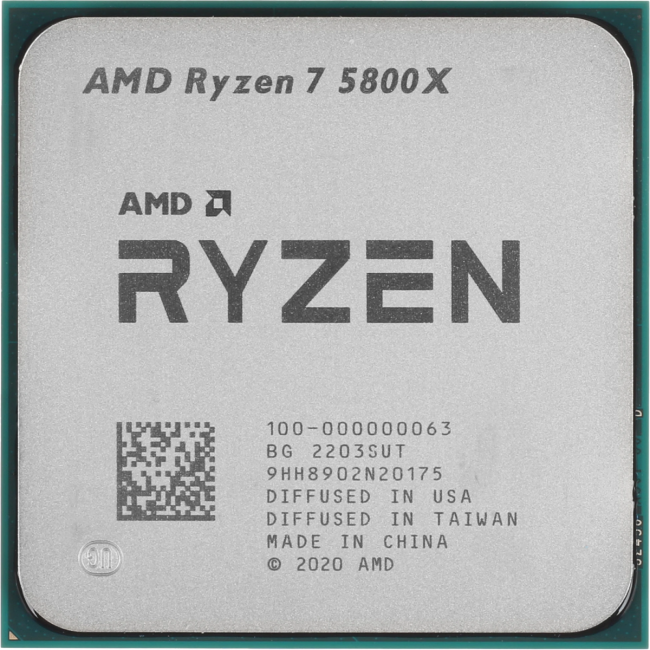 Процессор AMD Ryzen 7 5800X (100-000000063) — для бизнеса и офиса