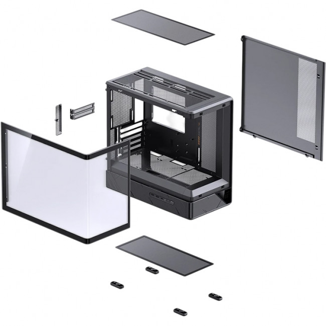 Корпус без блока питания JONSBO D200 Black — для бизнеса и офиса Корпус без блока питания JONSBO D200 Black — для бизнеса и офиса