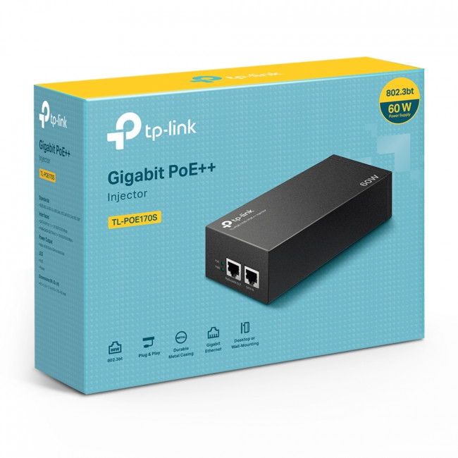 PoE инжектор TP-Link TL-POE170S — для бизнеса и офиса PoE инжектор TP-Link TL-POE170S — для бизнеса и офиса