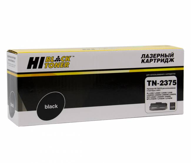 Тонер-картридж Hi-Black (HB-TN-2375/TN-2335) для Brother HL-L2300/2305/2320/2340/2360, 2,6K — для бизнеса и офиса