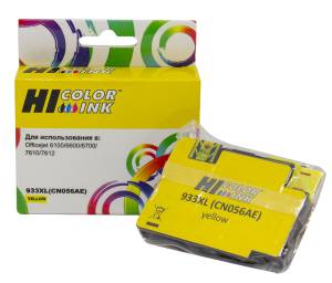 Картридж Hi-Black (HB-CN056AE) для HP Officejet 6100/6600/6700, №933XL, Y