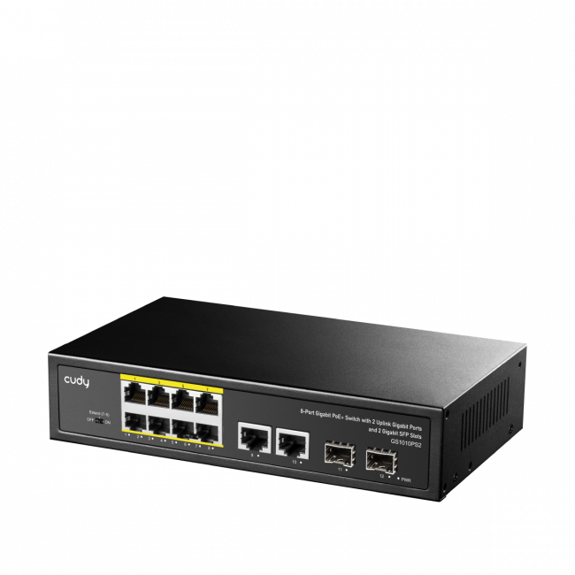 Коммутатор Cudy GS1010PS2 — для бизнеса и офиса Коммутатор Cudy GS1010PS2 — для бизнеса и офиса