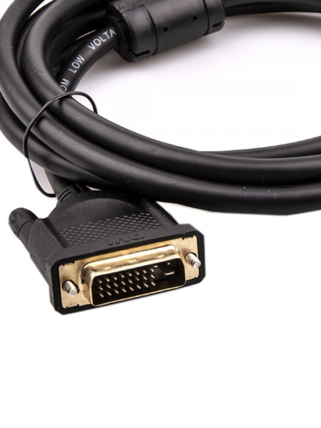 Кабель HDMI AM/DVI(24+1)M, 7.5м, CU, 1080P@60Hz, 2F, VCOM <CG484G-7.5M> VCOM HDMI (m) - DVI-D (m)