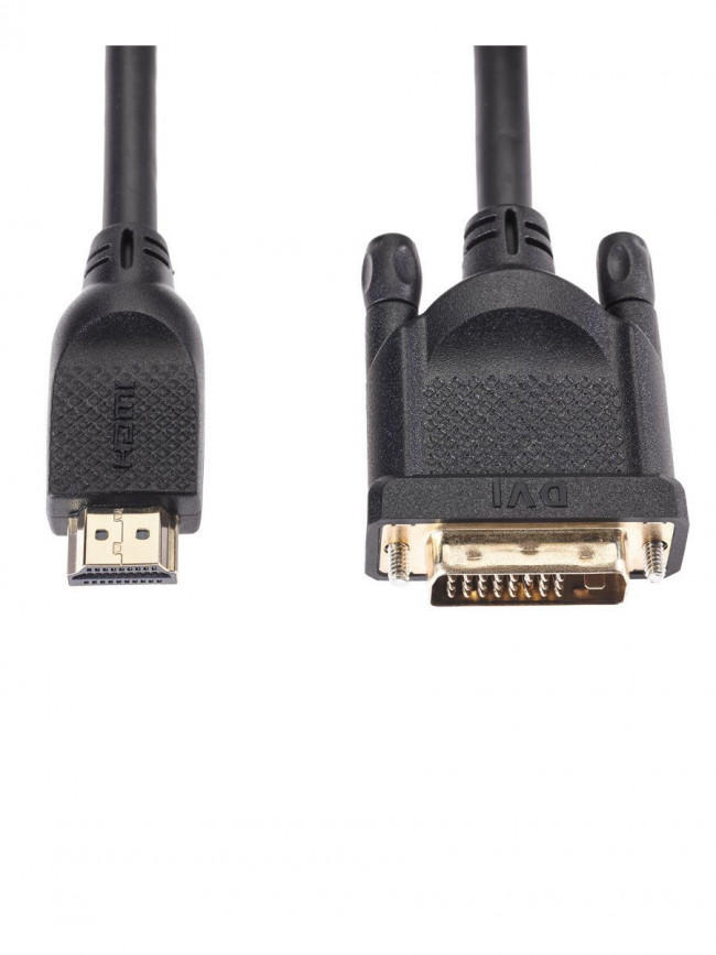 Кабель HDMI AM/DVI(24+1)M, 7.5м, CU, 1080P@60Hz, 2F, VCOM <CG484G-7.5M> VCOM HDMI (m) - DVI-D (m)