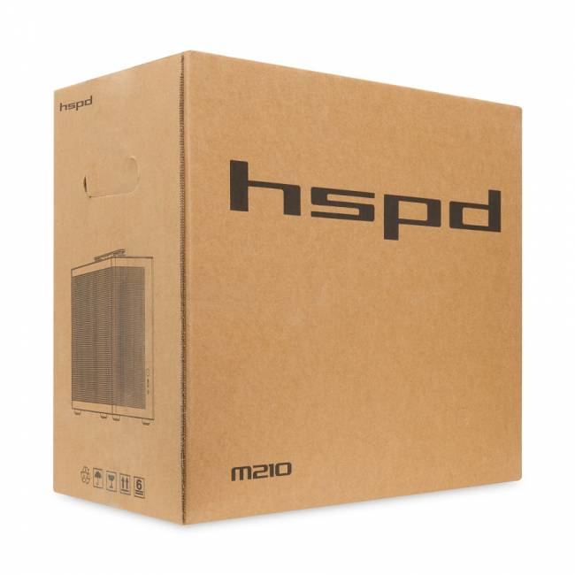 Корпус без блока питания HSPD M210-MBK — для бизнеса и офиса