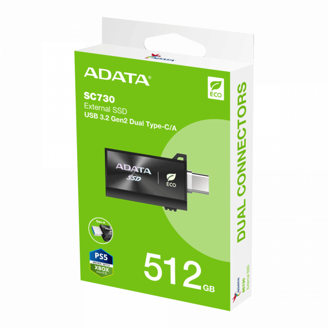 Твердотельный накопитель ADATA SC730-512G-CACTI — для бизнеса и офиса Твердотельный накопитель ADATA SC730-512G-CACTI — для бизнеса и офиса