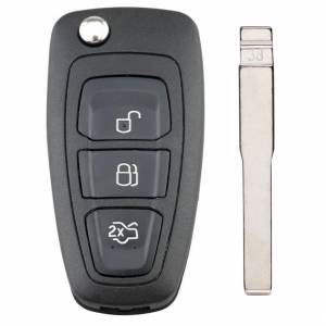 Корпус выкидного ключа FORD 3 кнопки FO-24 HU101