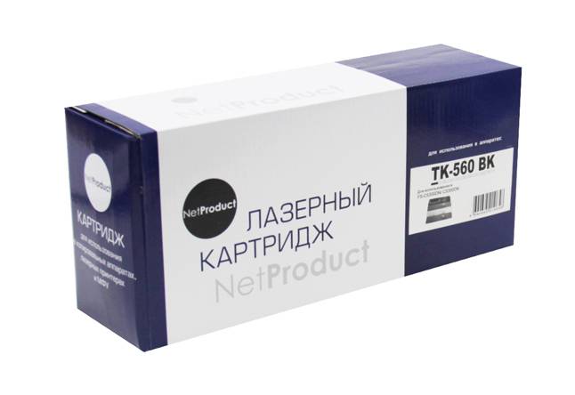 Тонер-картридж NetProduct (N-TK-560Bk) для Kyocera FS-C5300DN/ECOSYS P6030, Восстанов., Bk, 12K — для бизнеса и офиса