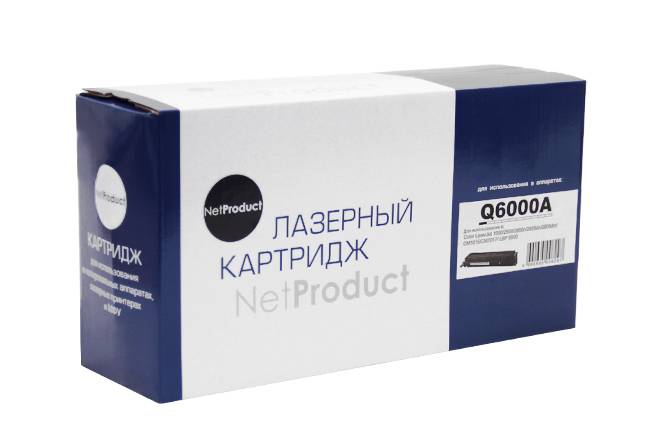 Картридж NetProduct (N-Q6000A) для HP CLJ 1600/2600/2605, Восстановленный, Bk, 2,5K — для бизнеса и офиса