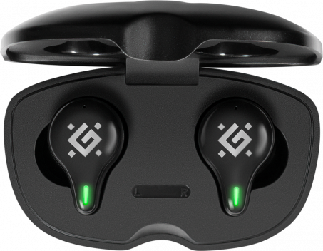 Defender Беспроводная гарнитура CyberDots 250 черный, игровые TWS, Bluetooth Defender 63250 — для бизнеса и офиса