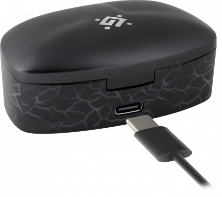 Defender Беспроводная гарнитура CyberDots 250 черный, игровые TWS, Bluetooth Defender 63250 — для бизнеса и офиса