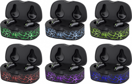 Defender Беспроводная гарнитура CyberDots 250 черный, игровые TWS, Bluetooth Defender 63250 — для бизнеса и офиса