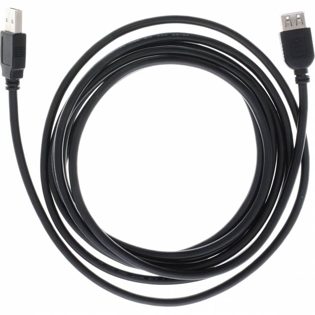 GCR Удлинитель PROF 3.0m USB 2.0, AM/AF, черный, 28/24 AWG Удлинитель Greenconnect 3 м (GCR-UEC3M-BD2S-3.0m) — для бизнеса и офиса
