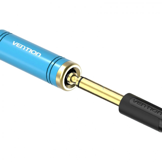 Переходник Vention Jack 3.5 mm M/6,5 mm F Переходник Vention mini Jack 3.5 mm M/Jack 6.5 mm F (VAB-S04-L)