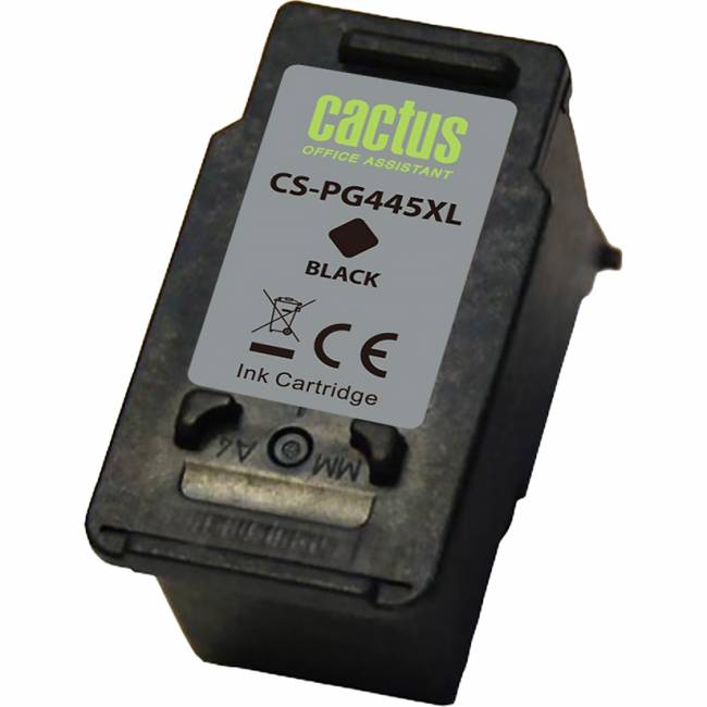 - Cactus 445XL (CS-PG445XL) — для бизнеса и офиса