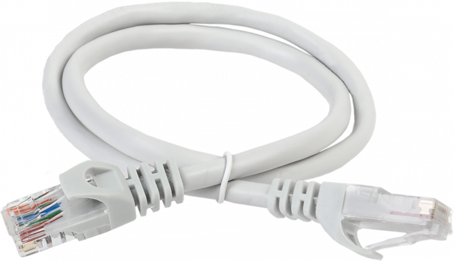 Коммутационный шнур (патч-корд), кат.6 UTP, LSZH, 3м, серый ITK RJ45(m) - RJ45(m) Cat. 6 U/UTP LSZH 3м серый — для бизнеса и офиса
