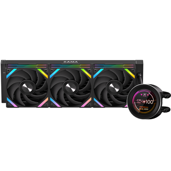 Водяное охлаждение для процессора SAMA Q60 Black Q60-BKWANNO3-G — для бизнеса и офиса