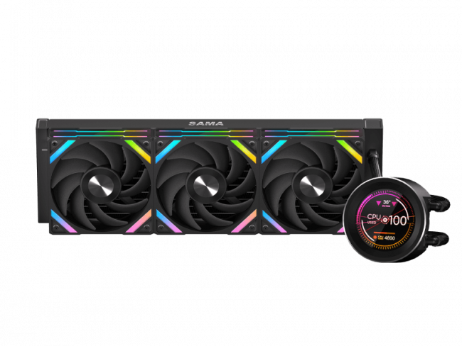 Водяное охлаждение для процессора SAMA Q60 Black Q60-BKWANNO3-G — для бизнеса и офиса