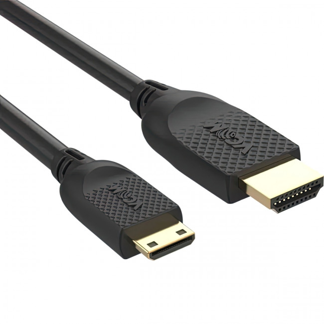 Кабель HDMI-19M --MiniHDMI-19M ver 2.0 1.8m  VCOM <CG583-1.8M> VCOM CG583-1.8M