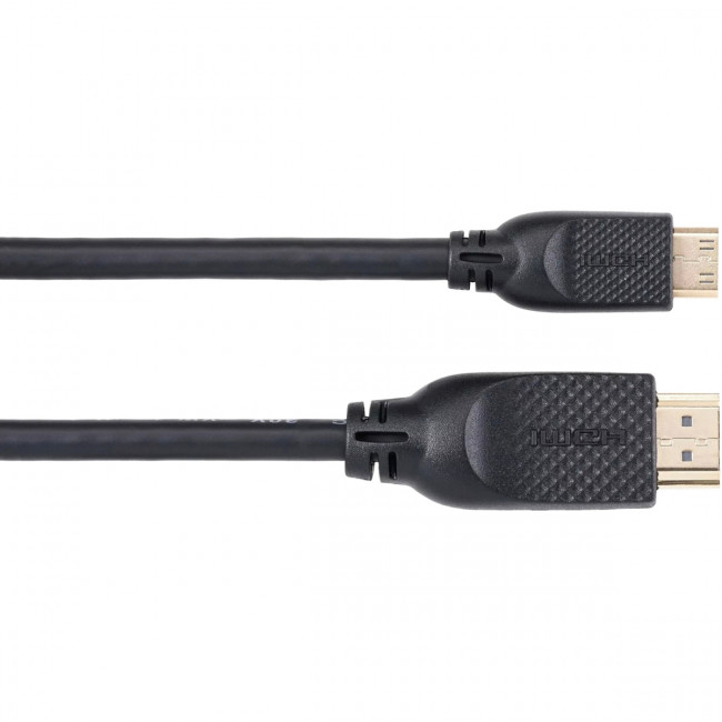 Кабель HDMI-19M --MiniHDMI-19M ver 2.0 1.8m  VCOM <CG583-1.8M> VCOM CG583-1.8M
