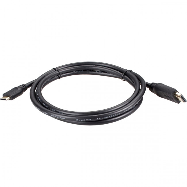 Кабель HDMI-19M --MiniHDMI-19M ver 2.0 1.8m  VCOM <CG583-1.8M> VCOM CG583-1.8M