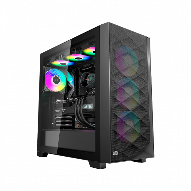 Корпус без блока питания PcCooler C3D510 BK ARGB — для бизнеса и офиса Корпус без блока питания PcCooler C3D510 BK ARGB — для бизнеса и офиса
