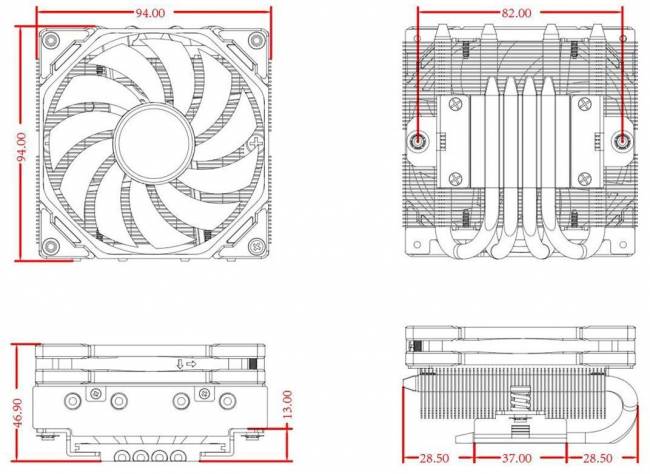 Устройство охлаждения(кулер) ID-COOLING IS-40-XT BLACK — для бизнеса и офиса