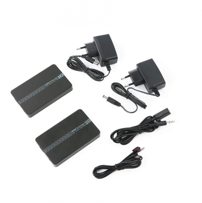 Greenconnect Удлинитель HDMI Full HD +3D+ звук до 150m (передатчик+приемник) + IR, GL-v100ER Greenconnect HDMI (f),RJ45 - RJ45,HDMI (f) 150м — для бизнеса и офиса