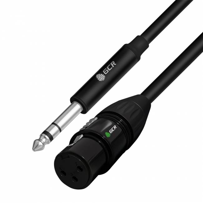 Кабель микрофонный jack 6,35mm / XLR Greenconnect GCR-53357 — для бизнеса и офиса Кабель микрофонный jack 6,35mm / XLR Greenconnect GCR-53357 — для бизнеса и офиса