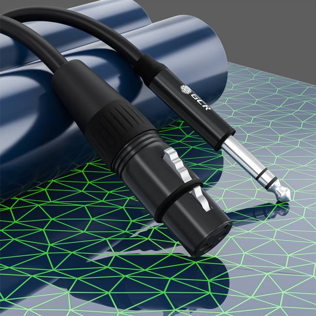 Кабель микрофонный jack 6,35mm / XLR Greenconnect GCR-53357 — для бизнеса и офиса Кабель микрофонный jack 6,35mm / XLR Greenconnect GCR-53357 — для бизнеса и офиса