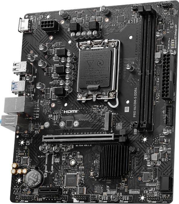 Материнская плата MSI PRO H610M-S DDR4 — для бизнеса и офиса