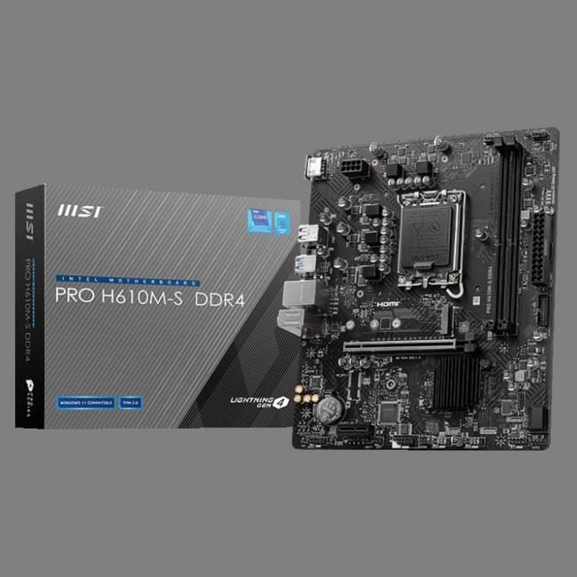 Материнская плата MSI PRO H610M-S DDR4 — для бизнеса и офиса