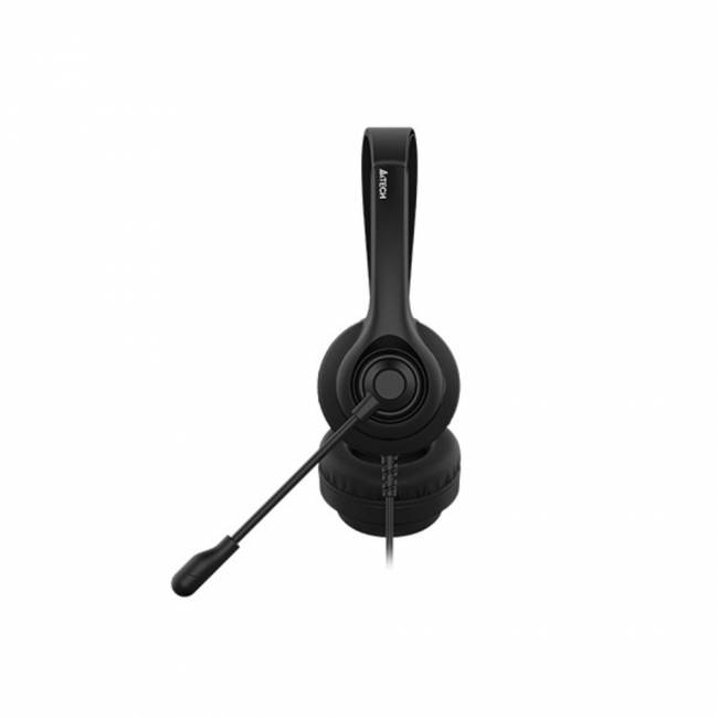 Наушники с микрофоном A4Tech HU-8 черный 2м накладные USB A4Tech HU-8 — для бизнеса и офиса Наушники с микрофоном A4Tech HU-8 черный 2м накладные USB A4Tech HU-8 — для бизнеса и офиса