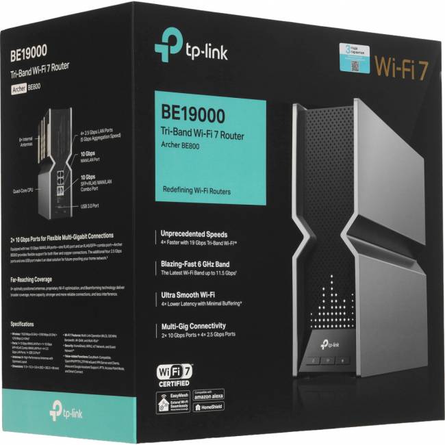 Маршрутизатор TP-Link Archer BE800 — для бизнеса и офиса Маршрутизатор TP-Link Archer BE800 — для бизнеса и офиса
