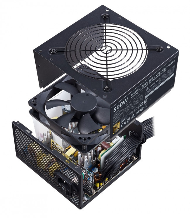 Блок питания 500 Ватт Cooler Master MWE 500 Bronze V2